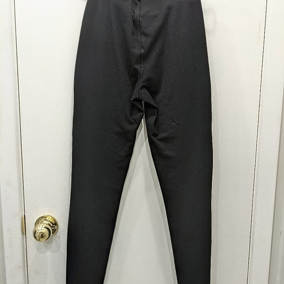 Moto style black leggings with zippers - S - Picture 5 of 5